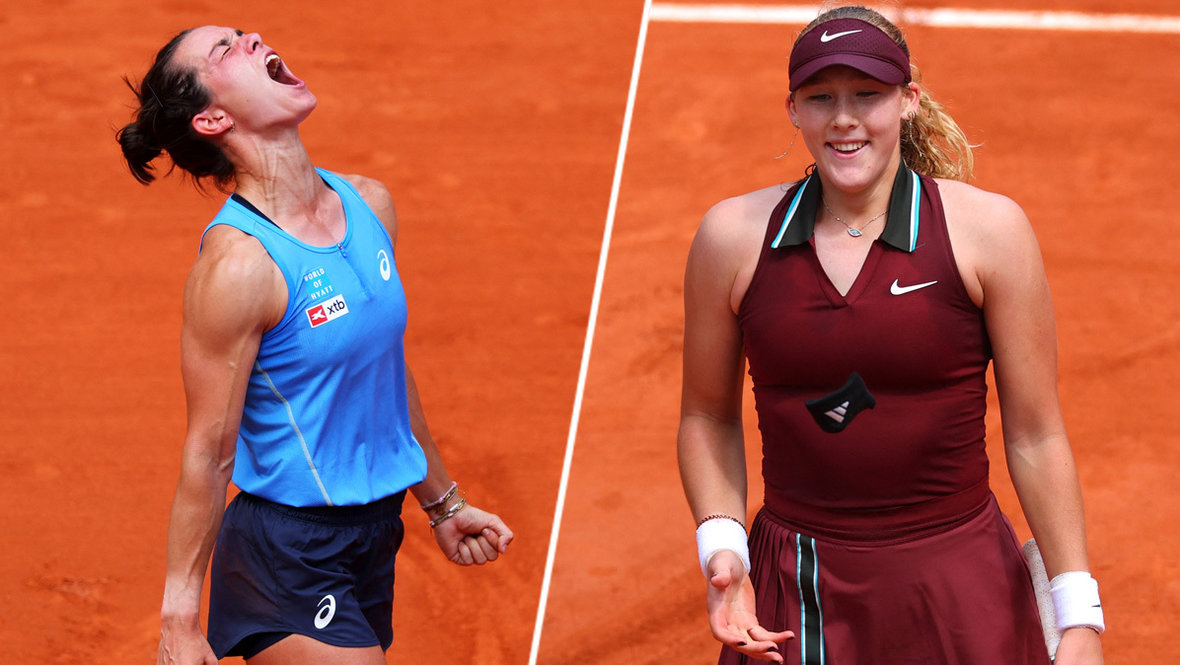 Теннисистки Лоис Буассон и Мирра Андреева