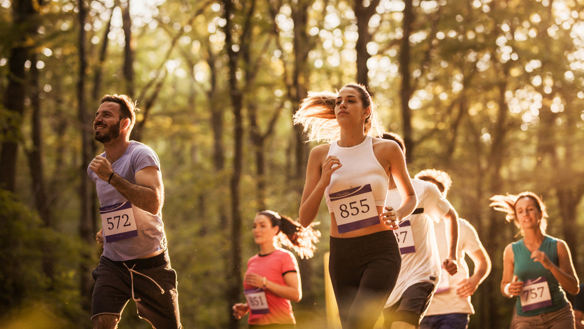 Люди на забеге