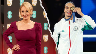 Писательница Джоан Роулинг и боксерша Иман Хелиф