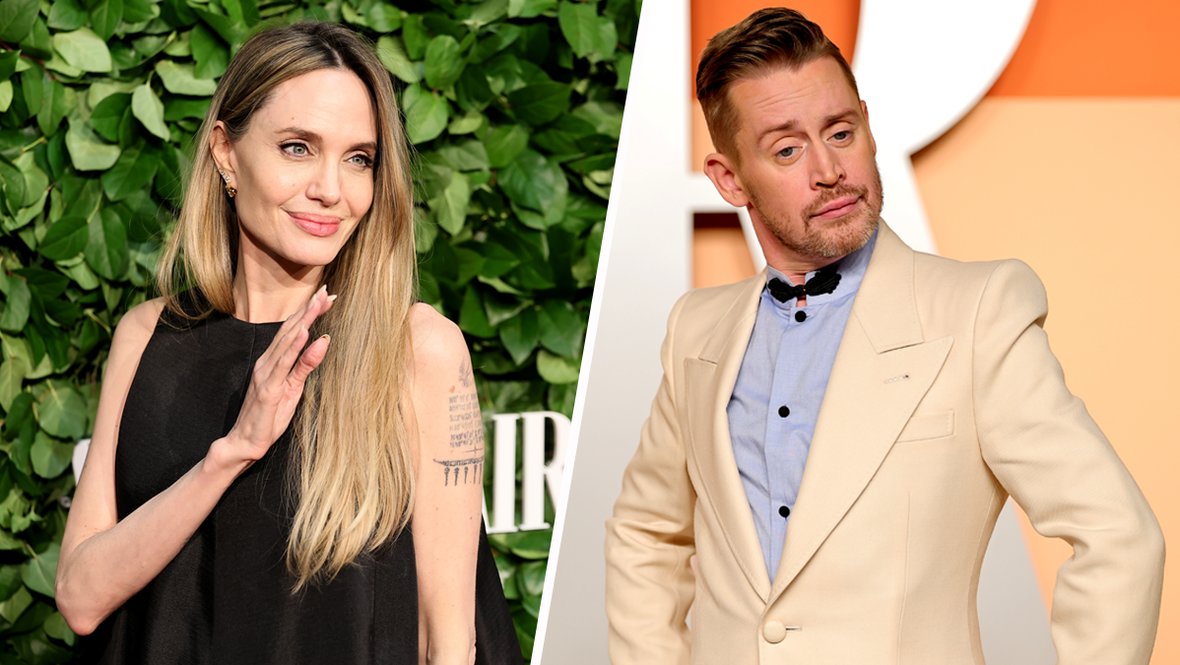 Анджелина Джоли и Маколей Калкин