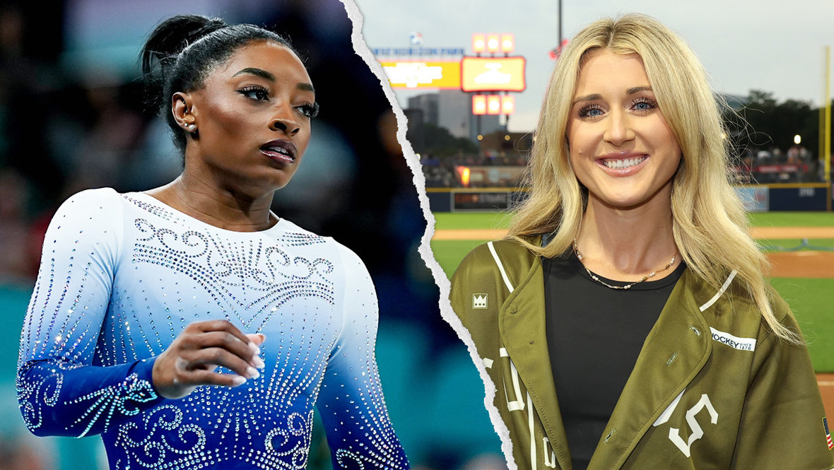 Гимнастка Симона Байлз и пловчиха Райли Гейнс