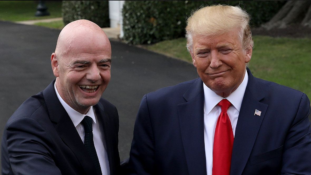 Джанни Инфантино и Дональд Трамп.