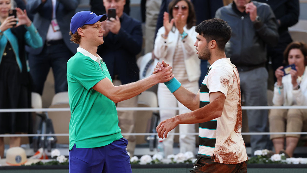 Янник Синнер и Карлос Алькарас.