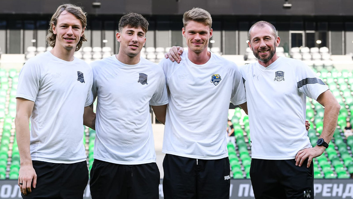 Матвей Сафонов, Станислав Агкацев, Денис Адамов и Михаил Савченко.