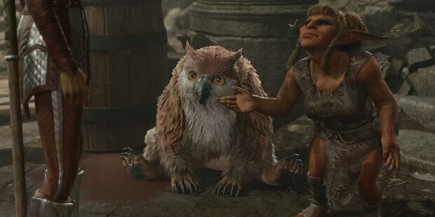 Детеныш медвесыча в лагере гоблинов.