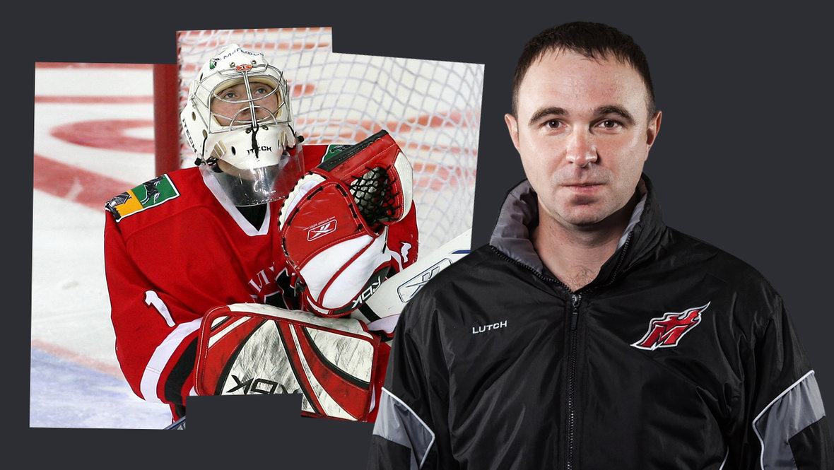 Вратарь «Флориды» Сергей Бобровский и Сергей Дружинин