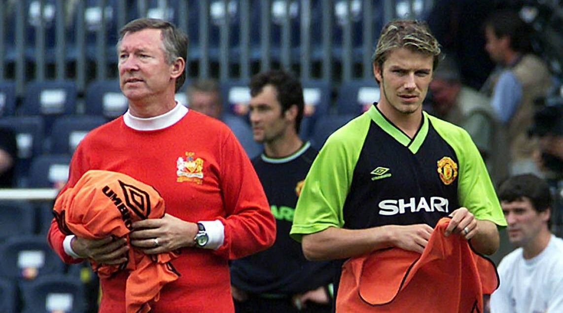 Алекс Фергюсон и Дэвид Бекхэм.