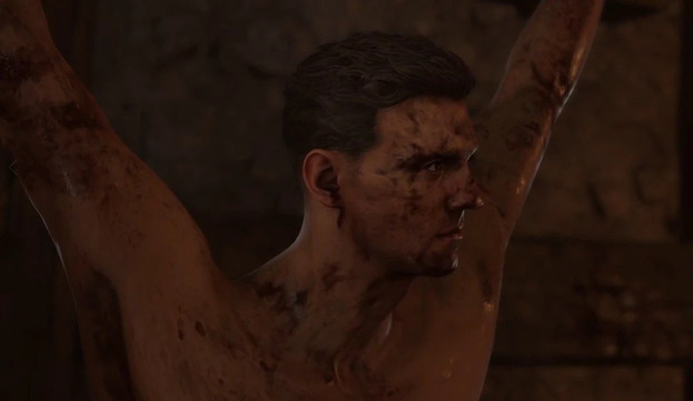 Индро в темнице замка Троски.