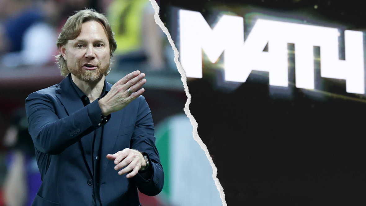 Главный тренер сборной России Валерий Карпин и логотип «Матч ТВ»