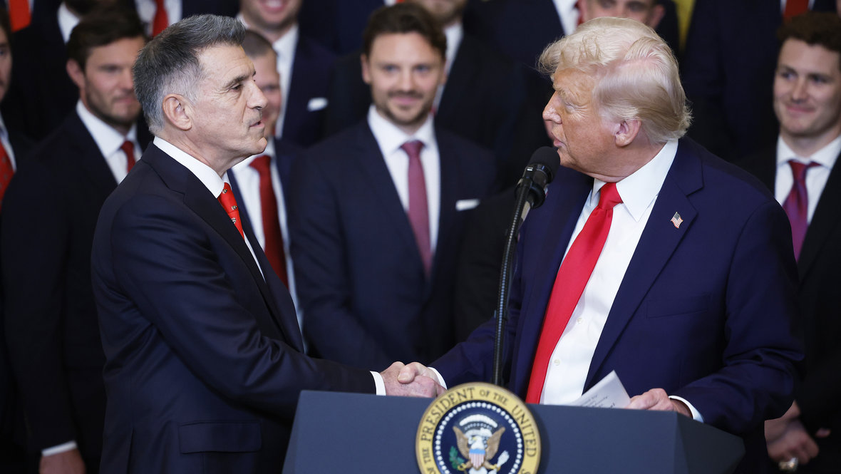 Винсент Виола и Дональд Трамп. Владелец «Флориды» Винсент Виола и президент США Дональд Трамп