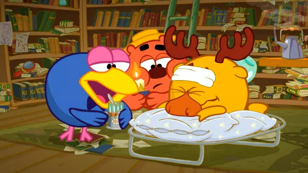 Кадр из мультсериала «Смешарики», реж. Денис Чернов, Илья Максимов, Джангир Сулейманов и др. / 3Beep, Студия Анимации «Петербург»