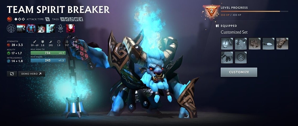 Переименованный персонаж в Dota 2 в честь команды «спиритов».