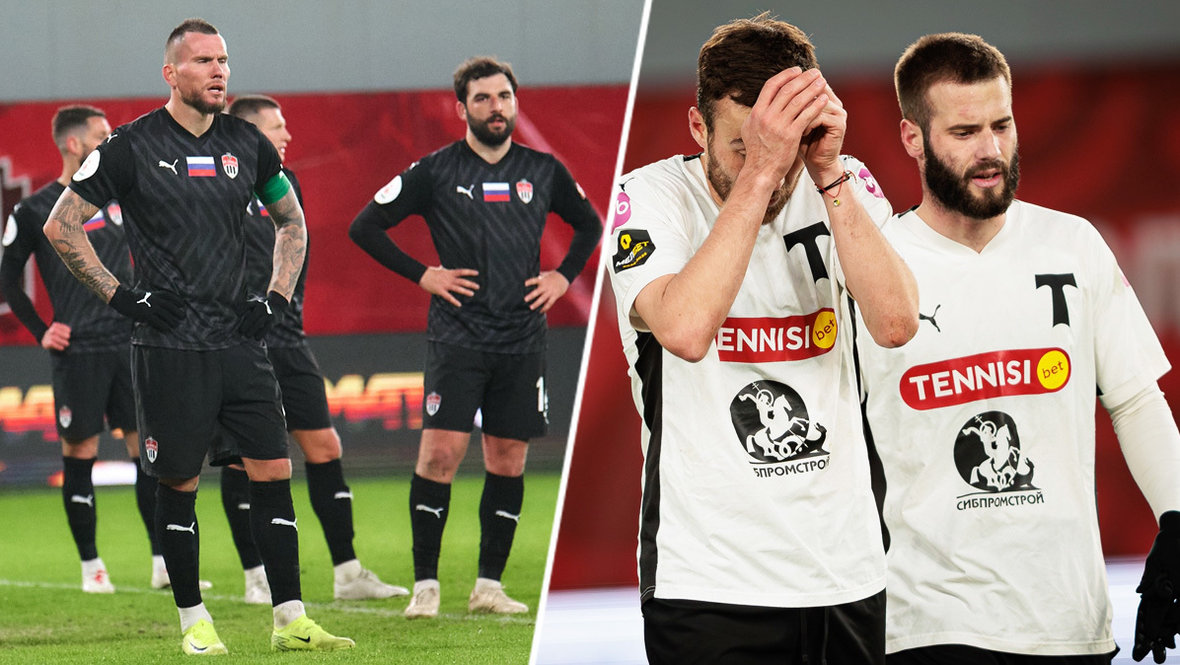 Футболисты «Химок» и «Торпедо»