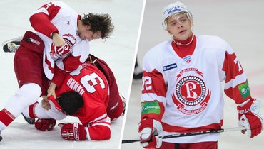 Драка Дарси Веро и Кирилла Лямина, Артемий Панарин в «Витязе» 2011 год.