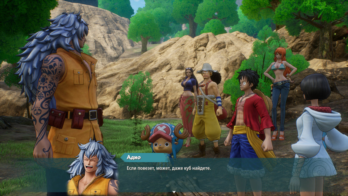 Адио и команда Луффи.