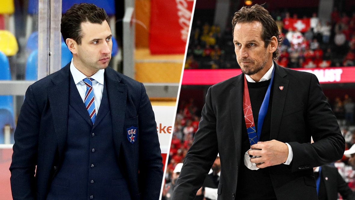 Тренеры по хоккею Роман Ротенберг и Патрик Фишер