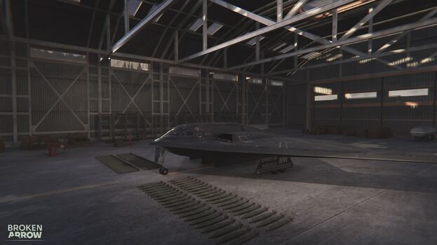 B-2 «Spirit» с бомбовой нагрузкой.