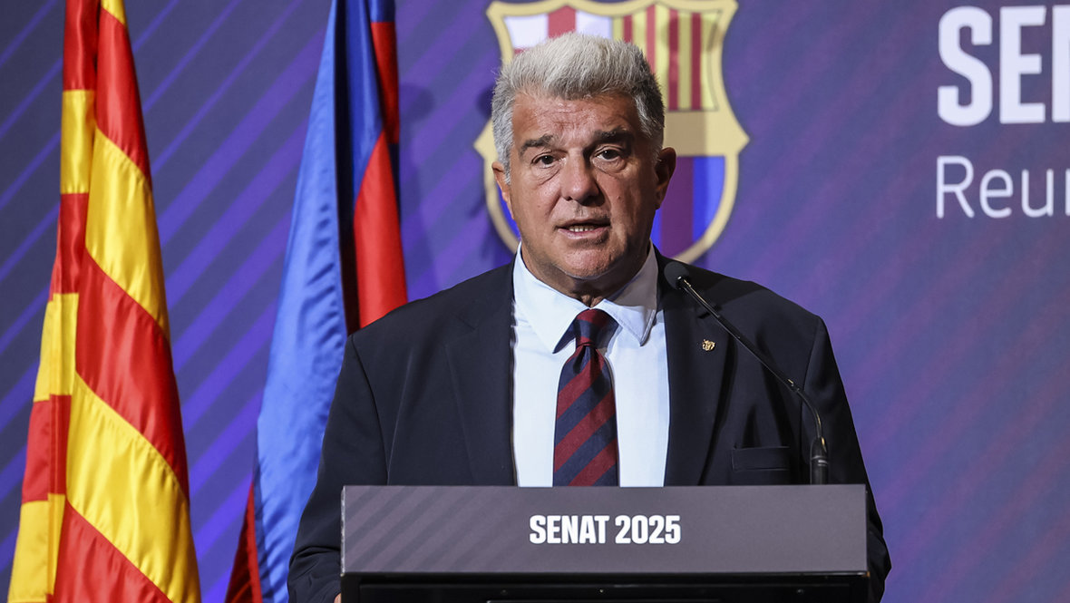 Жоан Лапорта. Президент «Барселоны» Жоан Лапорта