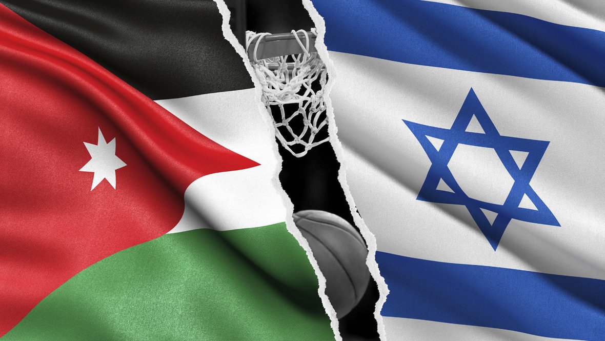 Флаги Иордании и Израиля