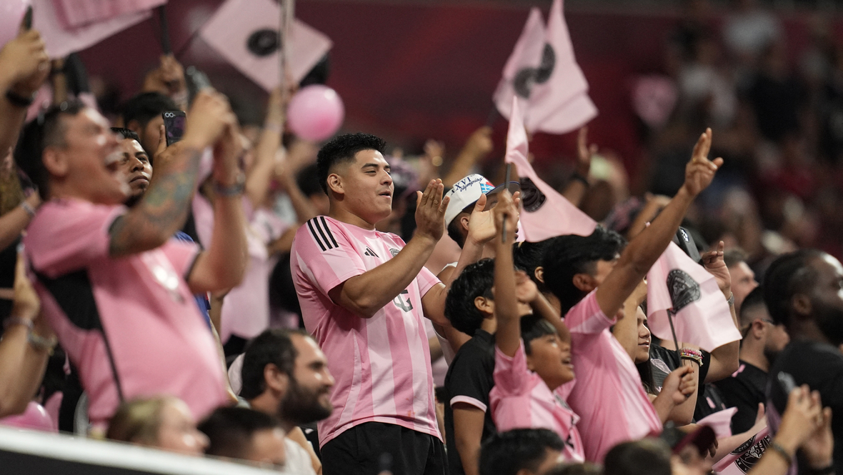 Болельщики «Интера Майами».