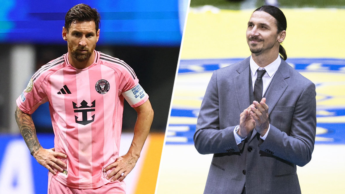 Капитан «Интер Майами» Лионель Месси и советник «Милана» Златан Ибрагимович
