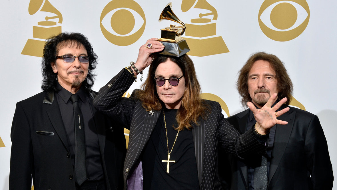 Тони Айомми, Оззи Осборн и Гизер Батлер. Члены группы Black Sabbath Тони Айомми, Оззи Осборн и Гизер Батлер