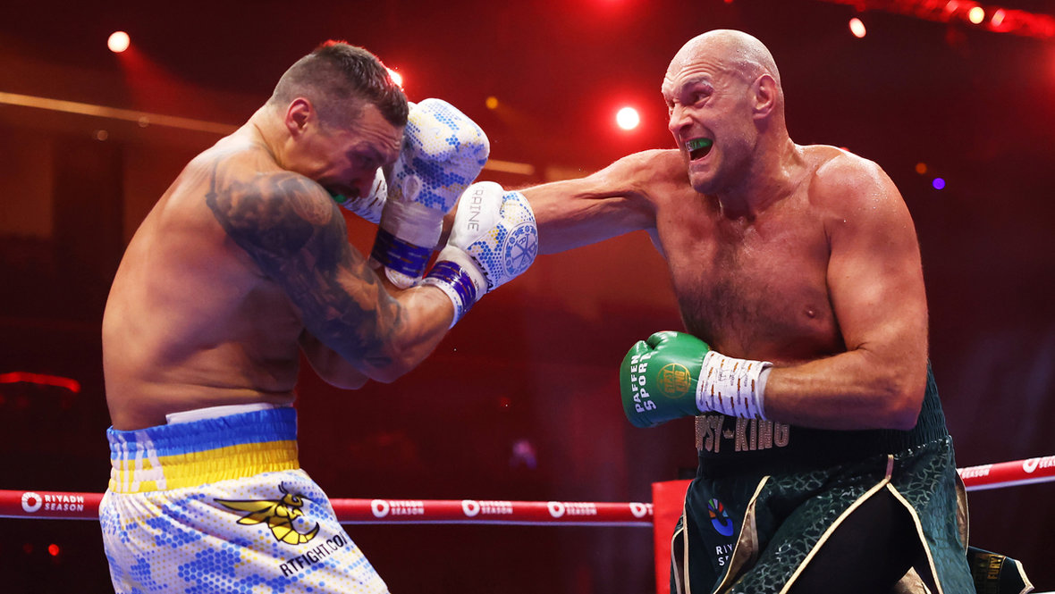 Боксеры Александр Усик и Тайсон Фьюри