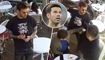 Федор Смолов устроил драку в кафе.