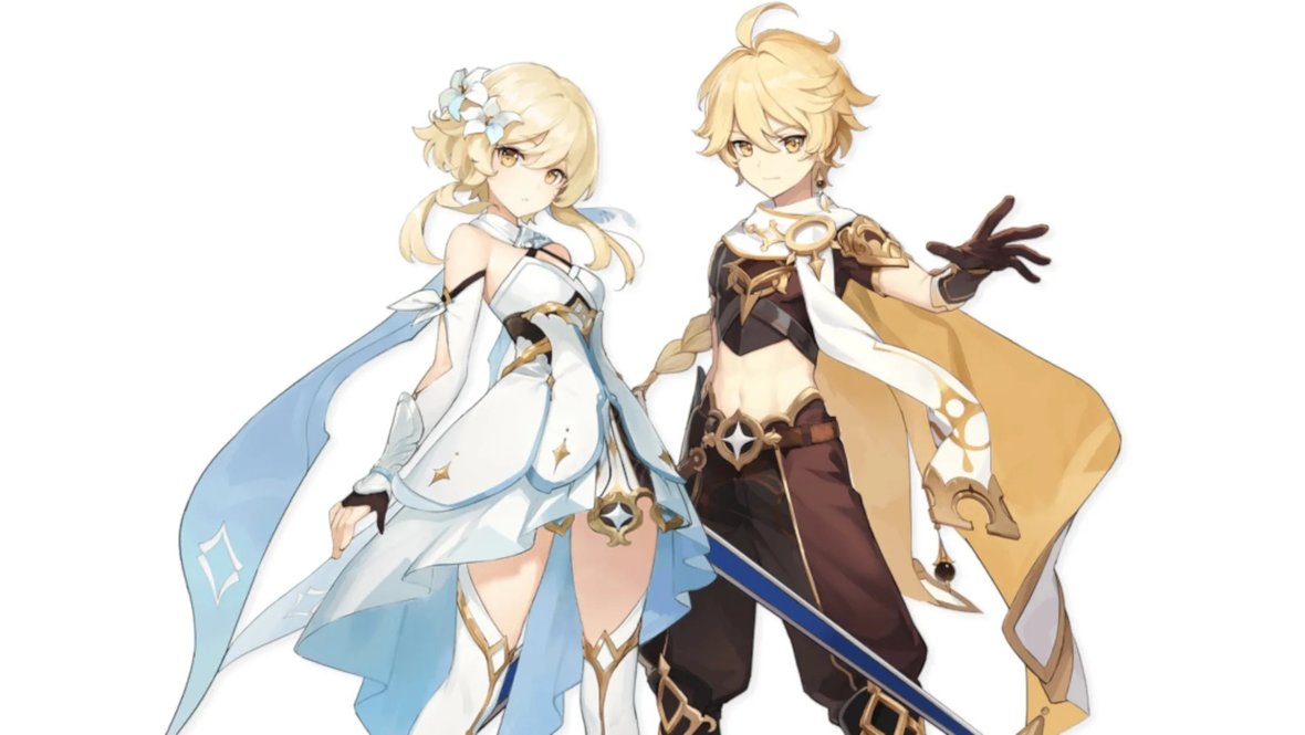 Женский и мужской образ главного героя «Геншин Импакт».