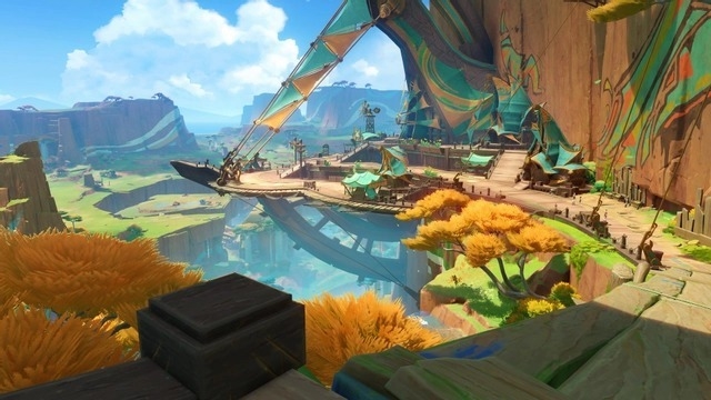 Вид на одну из горных локаций Натлана.