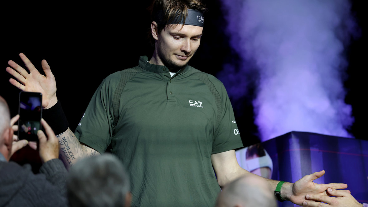 Александр Бублик в 2024 году. Теннисист Александр Бублик