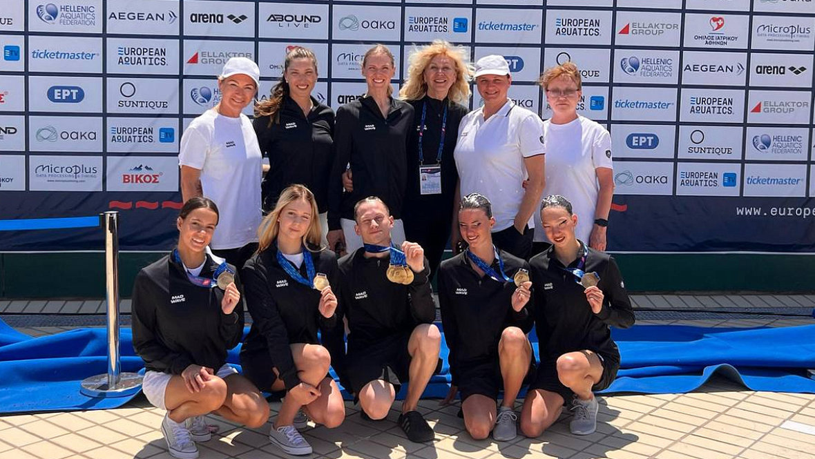 Команда российских синхронистов. Команда российских синхронистов на первенстве Европы по синхронному плаванию