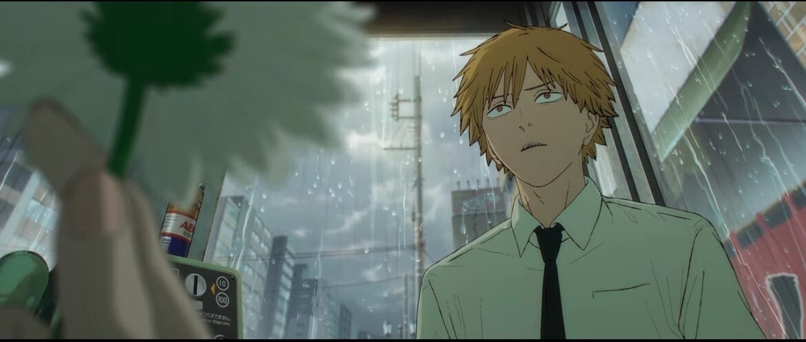 Кадр из аниме «Человек-бензопила: История Рэдзэ», реж. Тацуя Есихара, Shueisha, Mappa