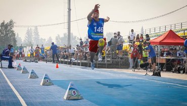 Участник соревнований Игры Манчаары