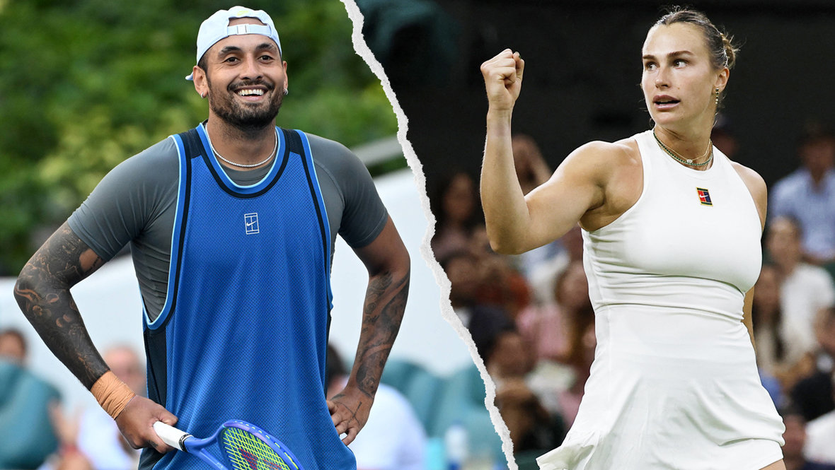 Теннисисты Ник Кирьос и Арина Соболенко