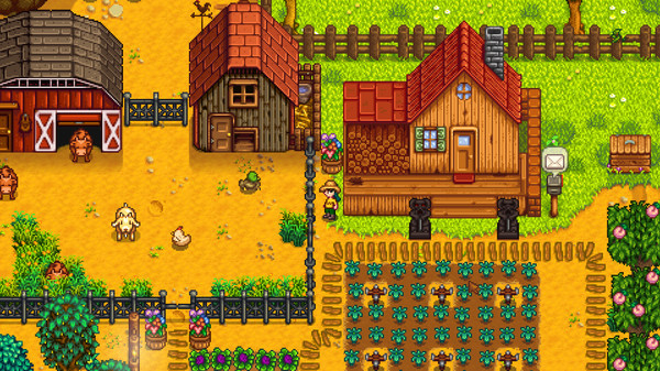 Скриншот фермы Stardew Valley.