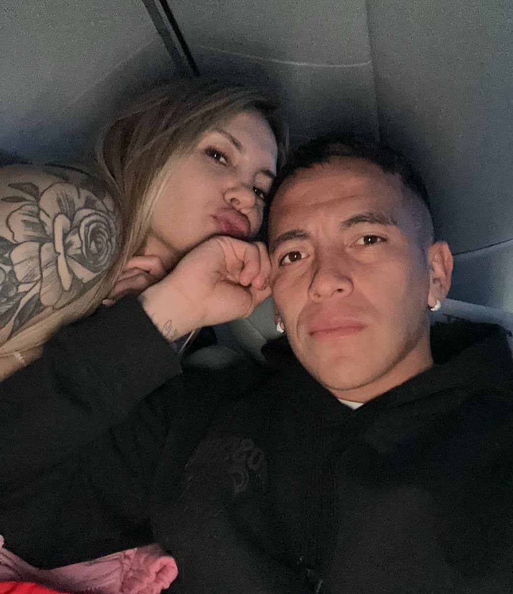 Эсекьель Барко с женой.