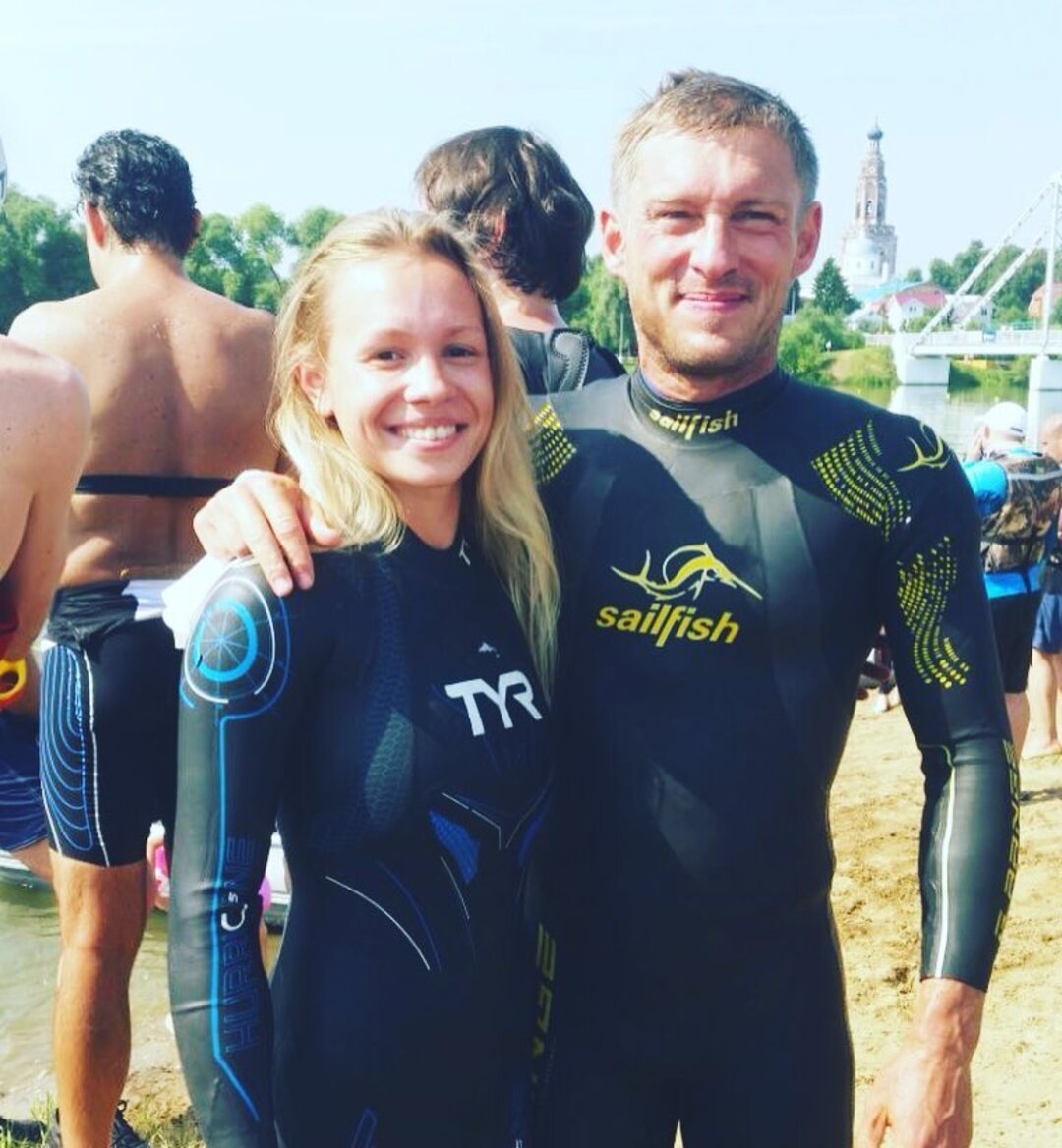 Егор Виноградов с женой Еленой.