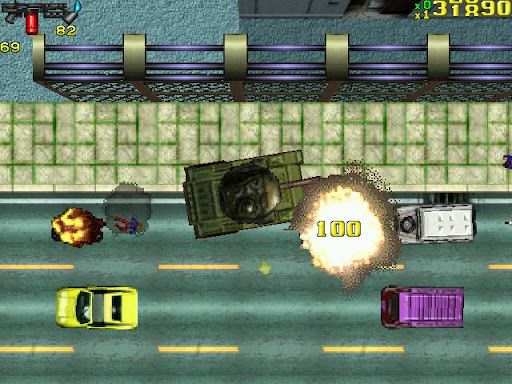 Скриншот с танком.