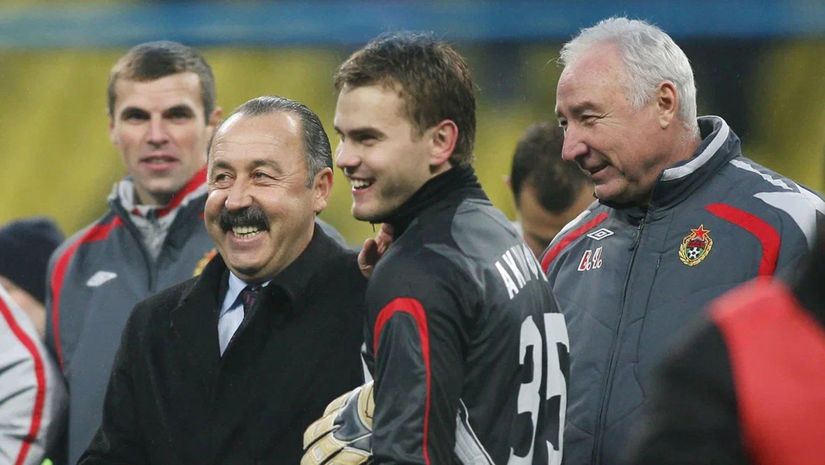 3 марта 2007 года. Суперкубок России. ЦСКА — «Спартак» — 4:2. Валерий Газзаев, Игорь Акинфеев и Вячеслав Чанов.