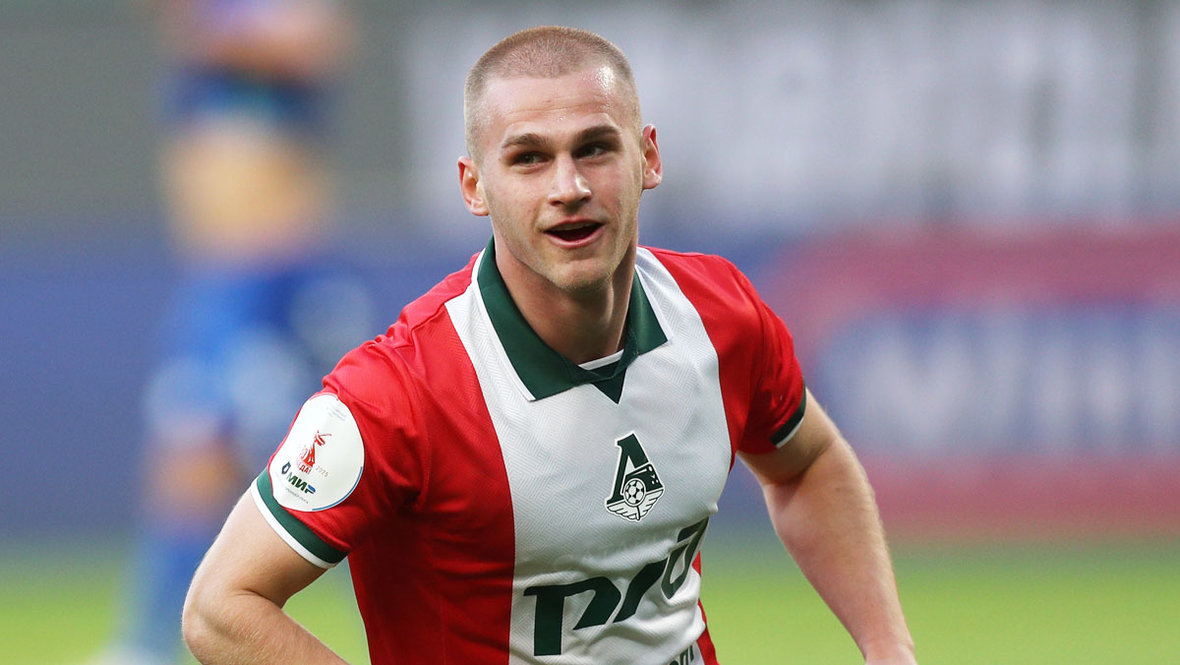 Футболист «Локомотива» Сергей Пиняев