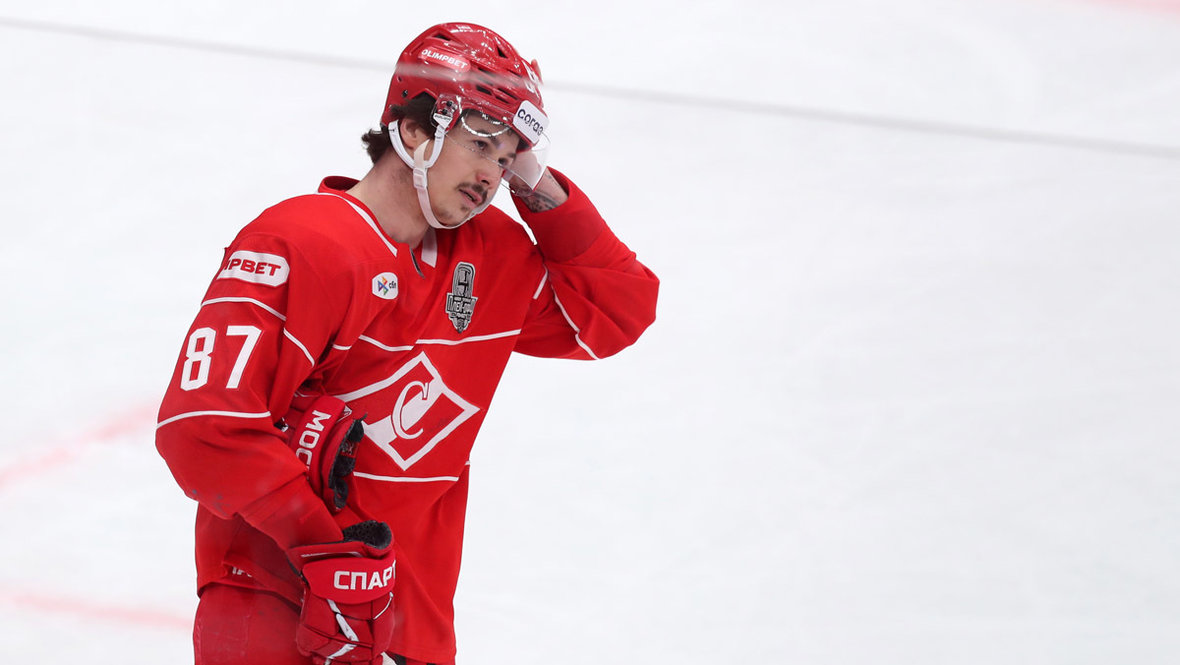 Николай Голдобин. Хоккеист «Спартака» Николай Голдобин