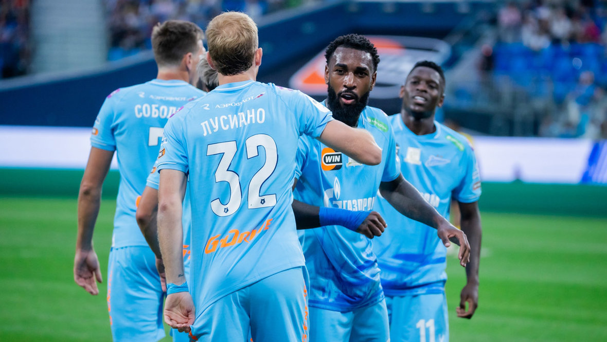 Лусиано Гонду и Жерсон. Футболисты «Зенита» Лусиано Гонду и Жерсон