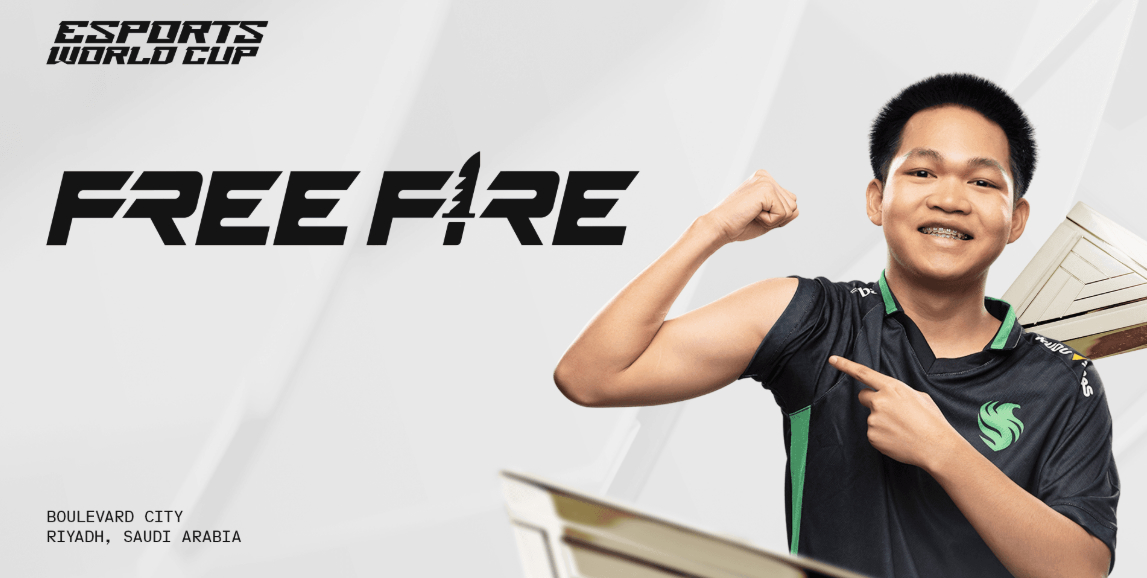 Постер Esports World Cup по Free Fire.