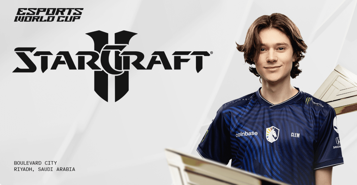 Постер Esports World Cup по StarCraft 2.