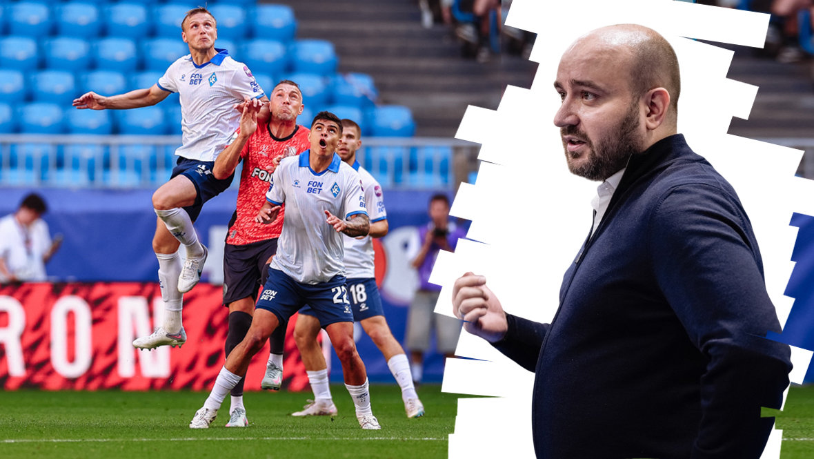 Губернатор Самарской области Вячеслав Федорищев и игровой момент матча РПЛ «Крылья Советов» — «Акрон»