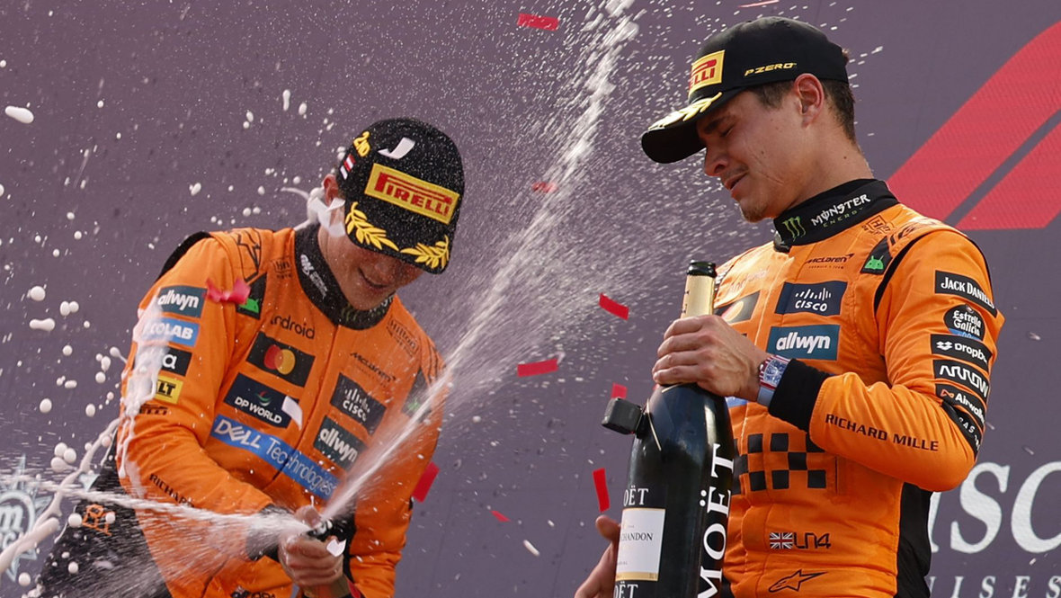 Оскар Пиастри и Ландо Норрис. Автогонщики Ландо Норрис и Оскар Пиастри