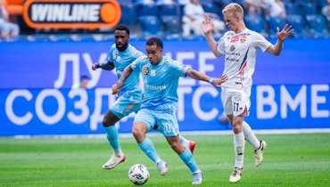 Жерсон, Педро и Матвей Кисляк в матче 3-го тура РПЛ «Зенит» — ЦСКА (1:1) 3 августа.