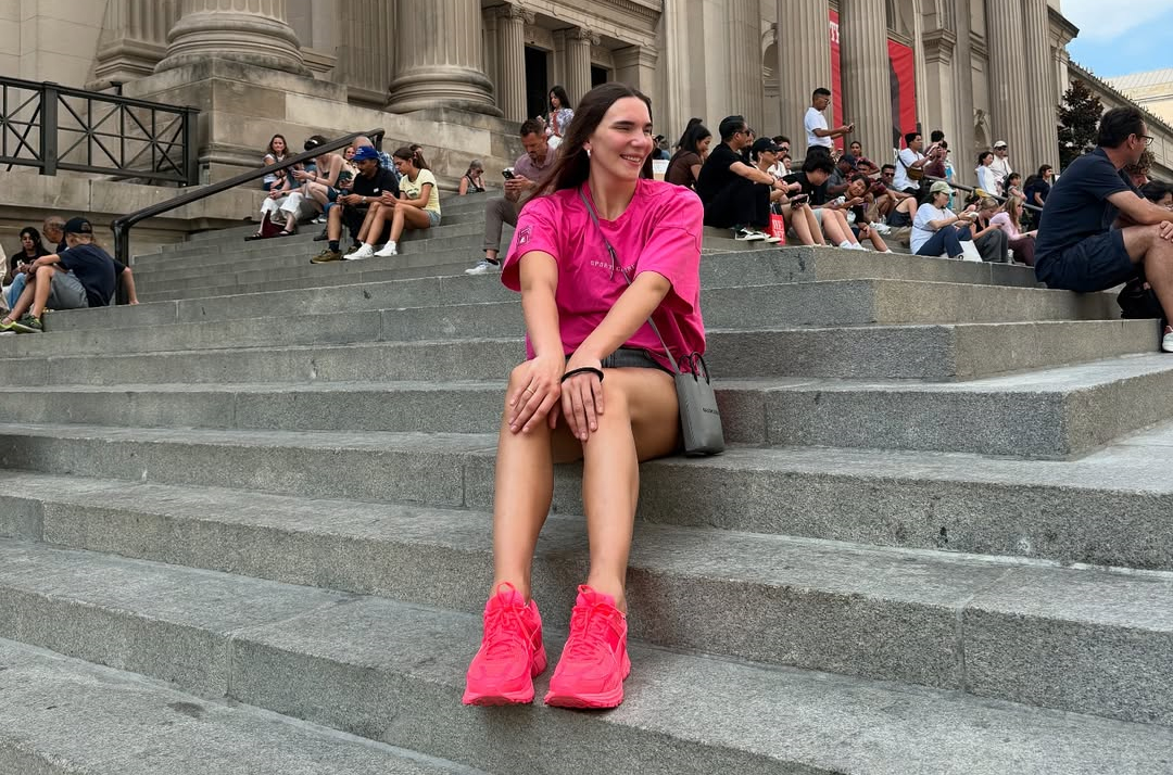 Мария Клюндикова в Нью-Йорке.