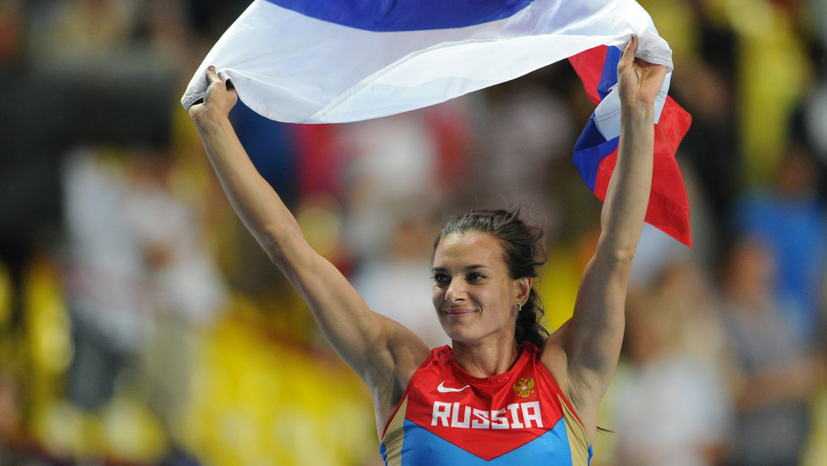 Елена Исинбаева на ЧМ-2013.